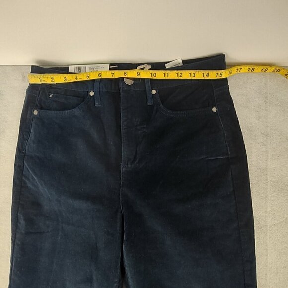 Seven7 Cotton Blue Ultra High Rise Skinny Corduroy 5 Pocket Jeans Size 10 (NWT) - Picture 5 of 12